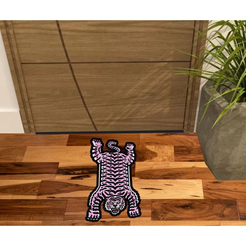 TAPETE TIGRE PARA DECORAÇÃO DE QUARTO SALA E PORTA.