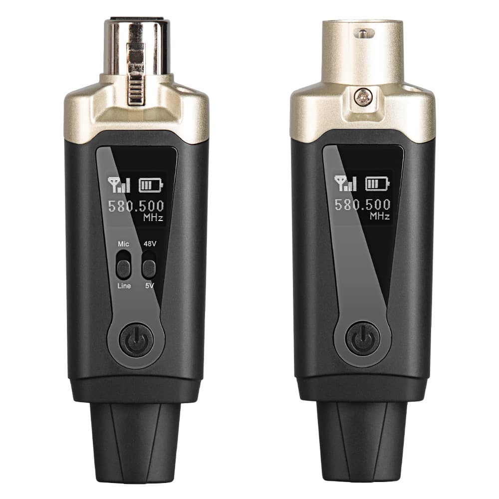 Sistema De Microfone Sem Fio MA5 UHF Receptor Transmissor XLR Para Misturador Dinâmico