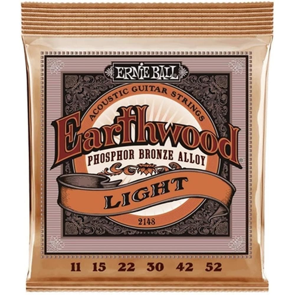 ENCORDOAMENTO ERNIE BALL 011 P/VIOLAO AÇO LEVE EARTHWOOD PHOPHOR BRONZE P02148