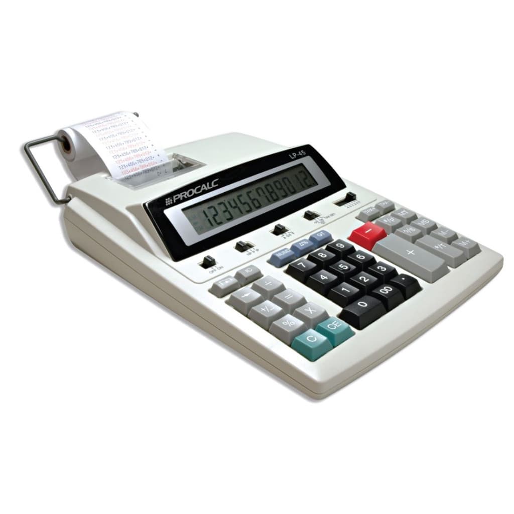 Calculadora De Impressão 12 dig bicolor Lp45 Procalc Bivolt