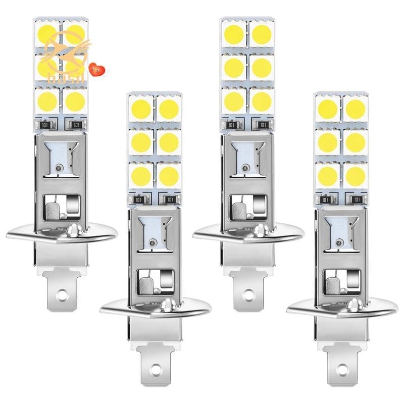 💡4PCS H1 6000K Super Branco 80W LED Kit De Lâmpadas De Farol Luz De Condução De Nevoeiro