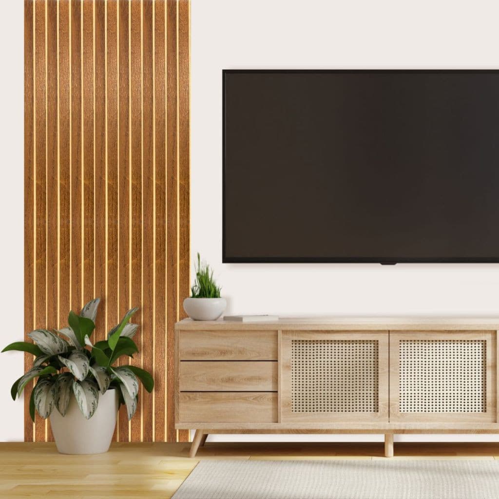 Painel Ripado ripado MDF 10 a 50 Unidades 45x11cm 6mm Revestimento Parede Interno