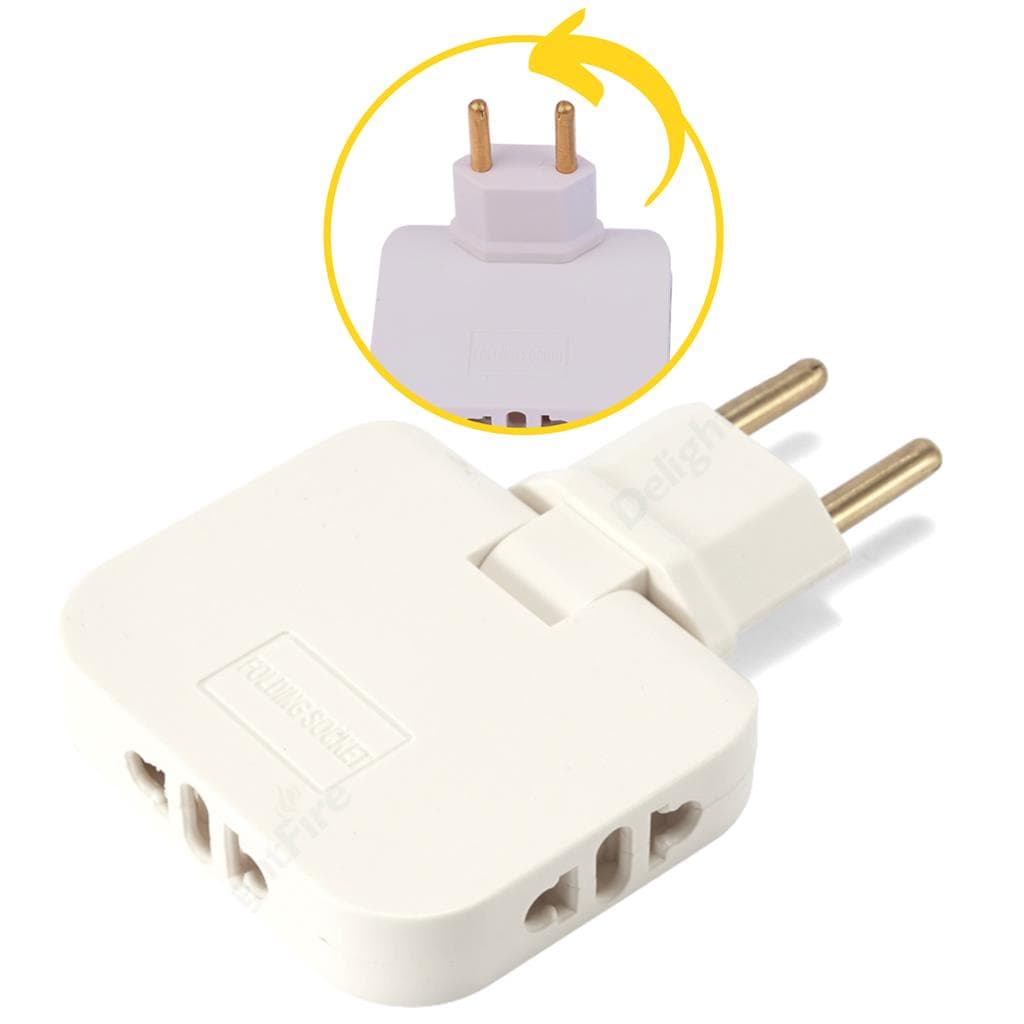 Adaptador Benjamin T Articulado Pino Plug 3 Saidas 10a