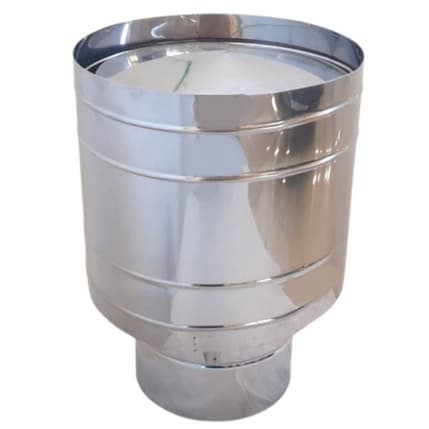 Chapéu Canhão Sputnik Para Duto 7 Polegadas Aço Inox 430