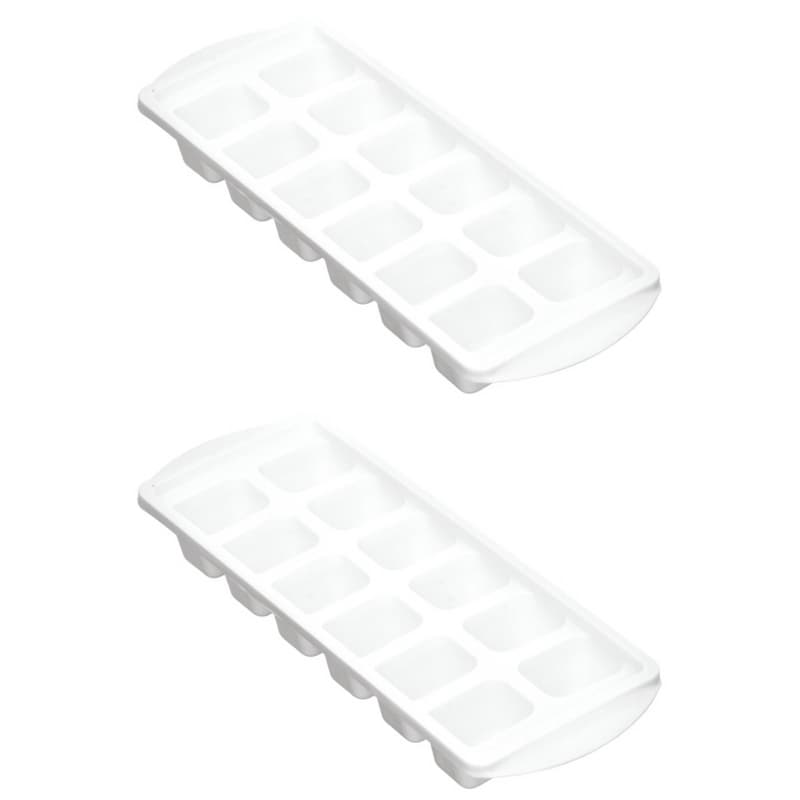 Kit 2 Formas de Gelo Transparente Para 12 Cubos Papinha Bebê Frutas Drinks Bebidas Whisky