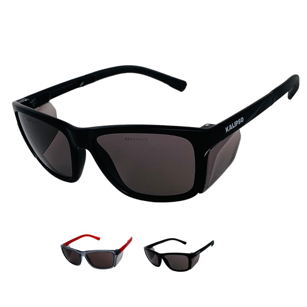 Oculos Esportivo Cancun Lentes Fume Kalipso Protecao Lateral Removivel
