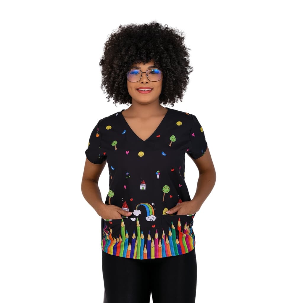 Scrubs Bata Oxifordine Com Elastano Feminina - Área da Educação