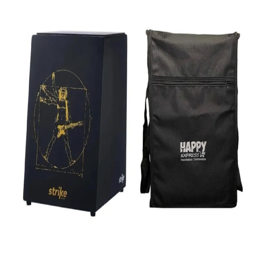 Cajon Strike Da Vinci SK5066 Elétrico de Madeira c/ Capa