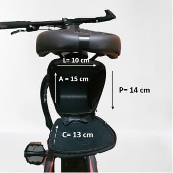 Bolsa De Banco Bicicleta Ciclista Pedal Acessórios Selim