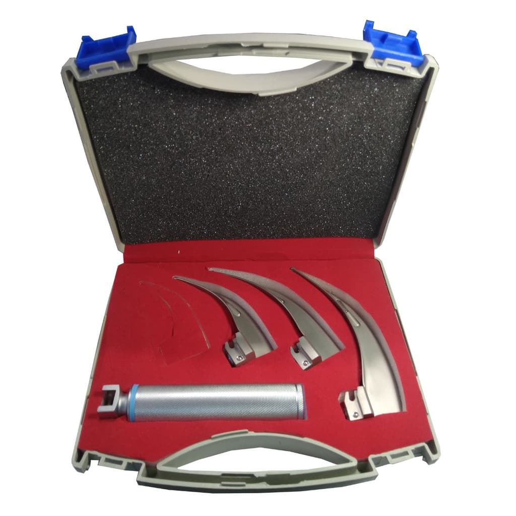 Kit Laringoscópio Com 3 Laminas