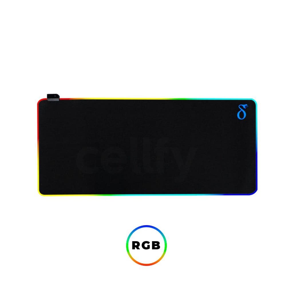 Mouse Pad Gamer 90x40cm Borracha Antiderrapante Iluminado Led RGB