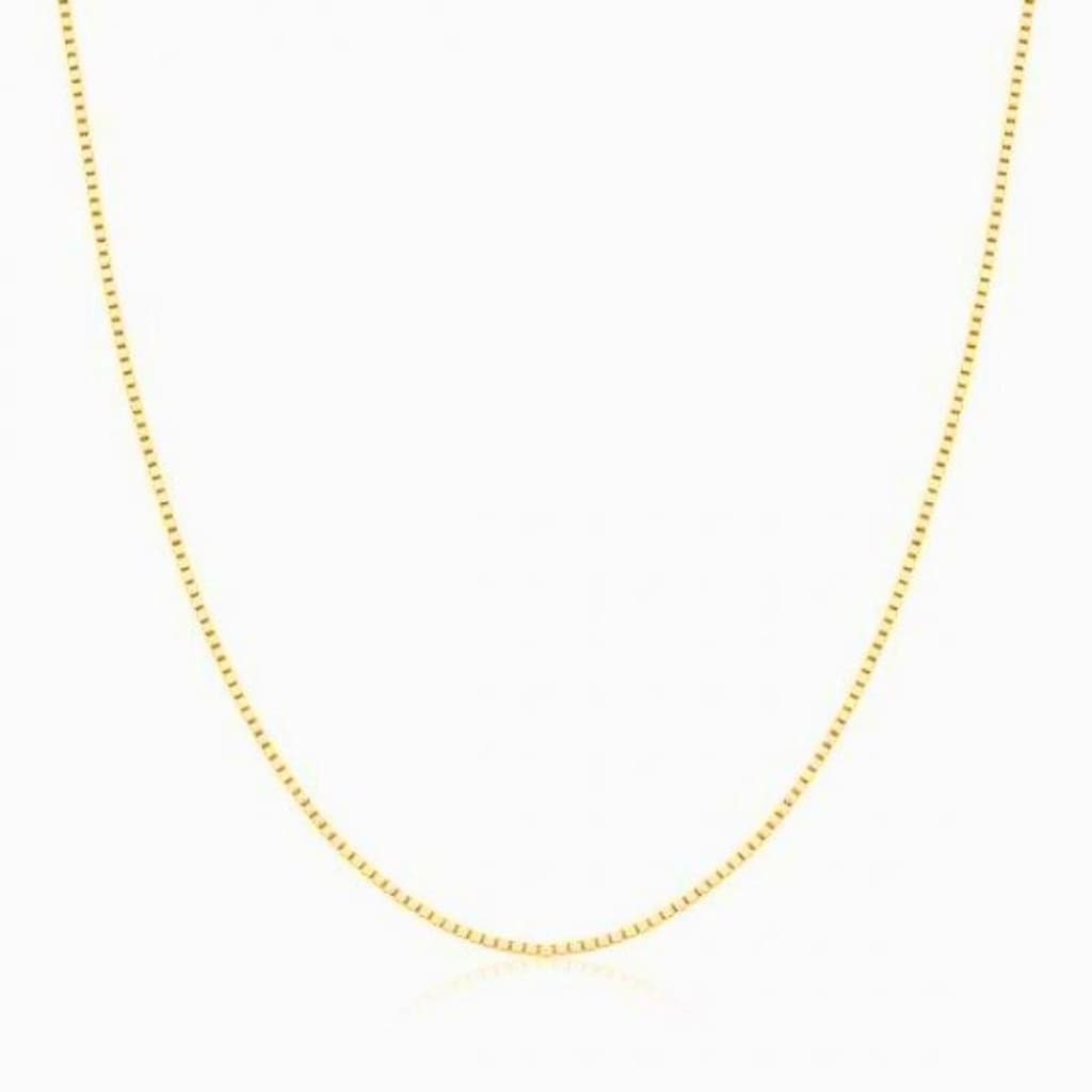 Corrente veneziana em prata 925 banhada a ouro 18k, delicada e elegante