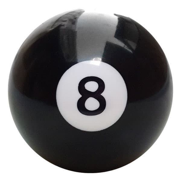 Bola de Bilhar Avulsa Numerada 50 mm Nº 08 Preta