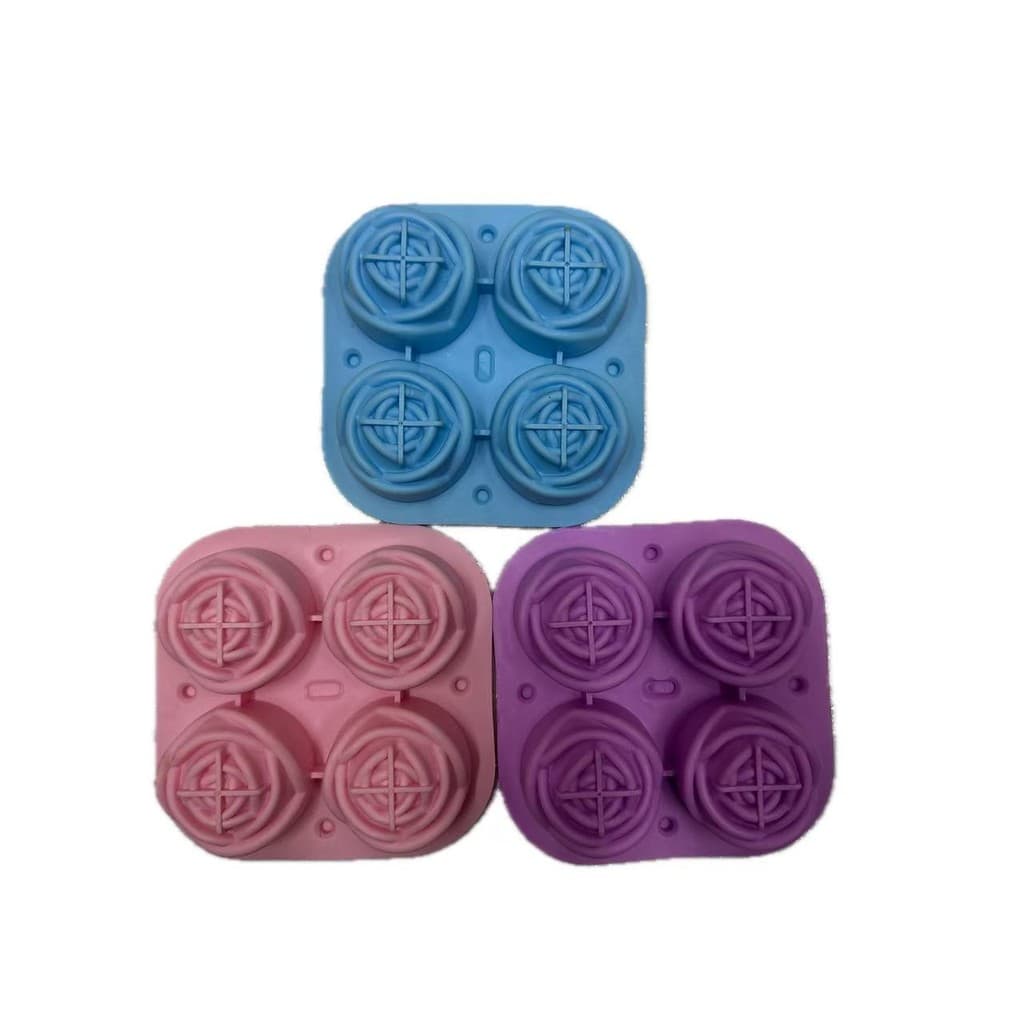 Forma de Gelo de Silicone Formato de Flor  Grande