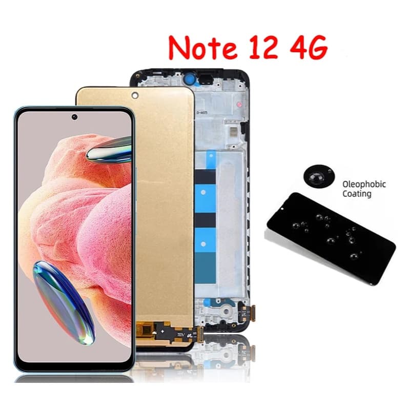 Premium Incell&Amoled Display Para Xiaomi Redmi Note12 4G Frontal Tela Lcd Compativel 23021RAAEG VIVID Com Aro