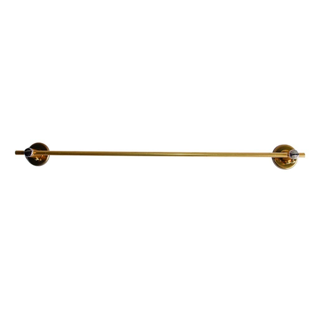 Porta Toalha de Banho Suporte Organizador Banheiro Lavabo Standard Alumínio Dourado