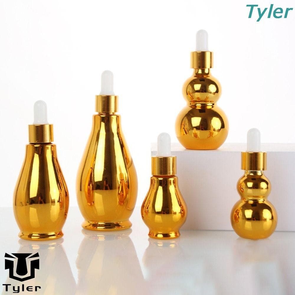TYLER Frascos Com Conta-Gotas De Vidro Cabeça De Borracha Líquido Cosmético Recipientes De Cos