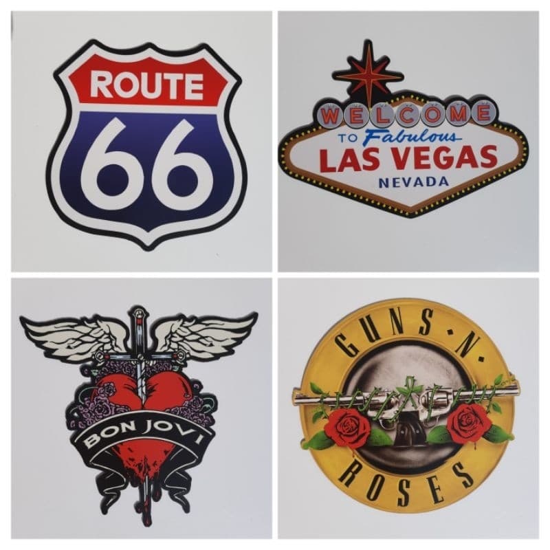 Placas Decorativas bandas de Rock e cultura POP para Adegas, bares e cantinho do churrasco em MDF Corte  a laser.