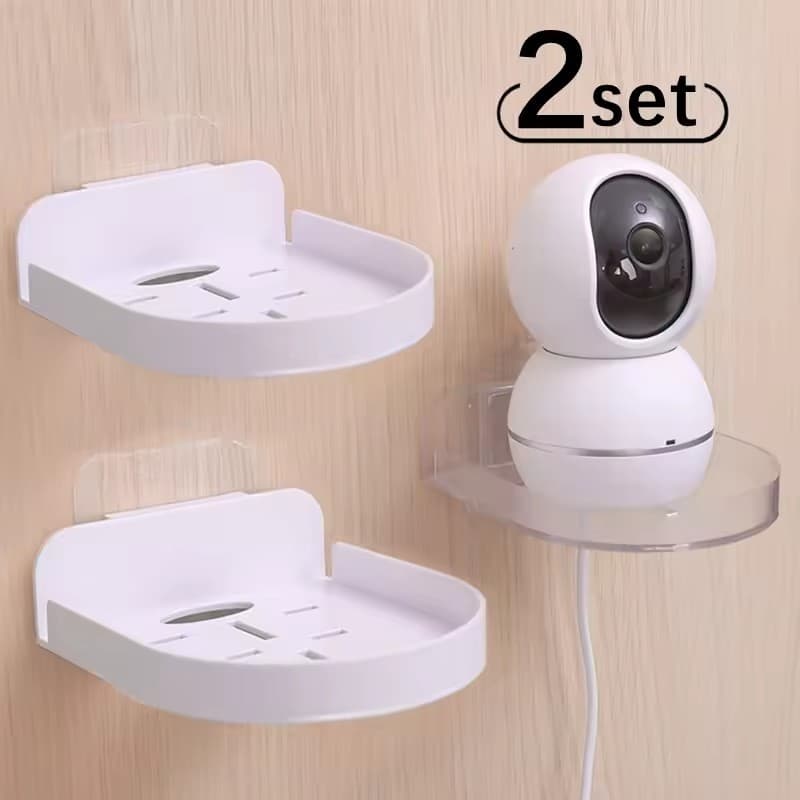 Suprimentos De Armazenamento Doméstico-Mini Suporte Para Câmera De Vigilância De Segurança-De Parede Sem Rastros Transpa