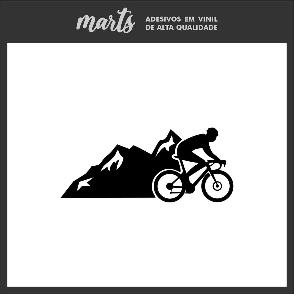 Adesivo Carro Moto Vidro Mountain Bike Ciclismo Bicicleta