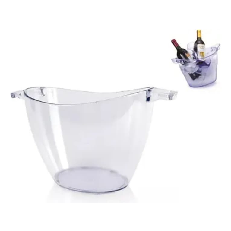 Kit 5 Balde De Gelo Acrilico Cristal 5 Litros Balde De Gelo Festas Balde Balada Festas