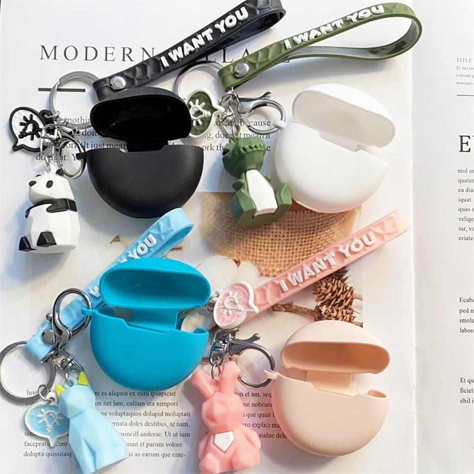 Estojo De Proteção Para Airpods Pro 6 TWS Fones De Ouvido Sem Fio Cute Bear Silicone