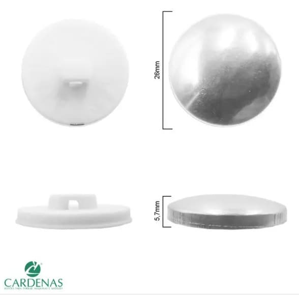 Botão bombê para forrar - Cardenas - N°26- 144 unidades*