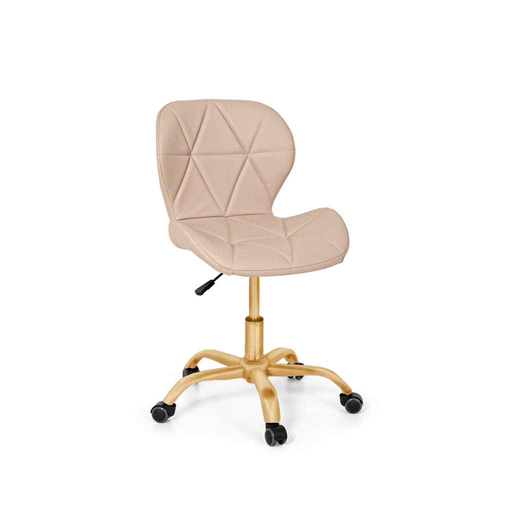 Cadeira Office Eiffel Slim Base Giratória Nude - Matte