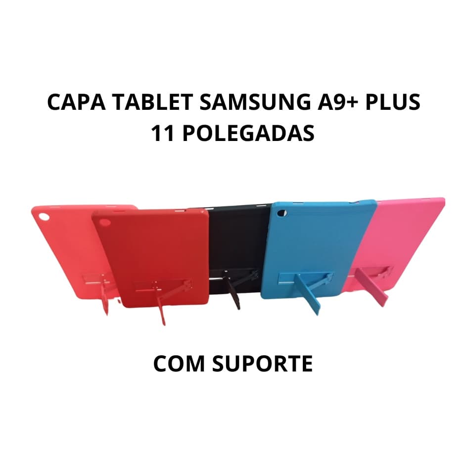 Capa Com Suporte + Película Vidro Para Samsung Tab A9+ Plus