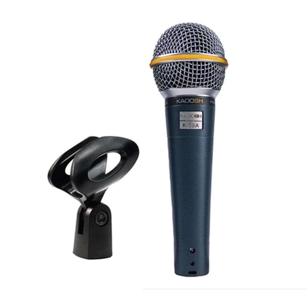 MICROFONE KADOSH K58A DINÂMICO CARDIOIDE COM CHAVE ON/OF