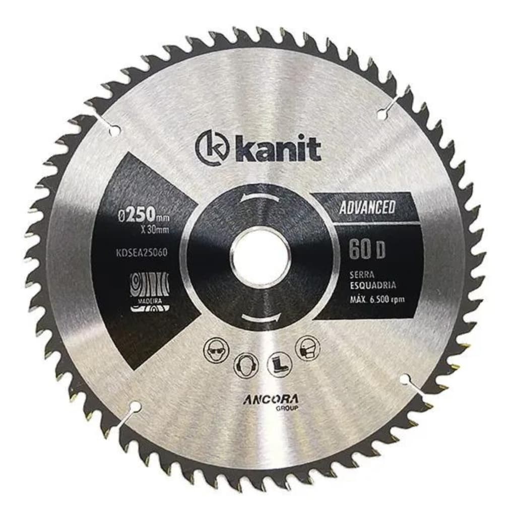 DISCO DE SERRA ESQUADRIA TCT EXPERT 250X30MM 60D (L:E000000001)