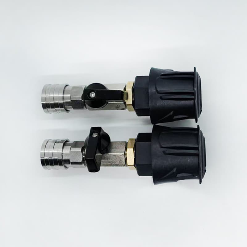 Adaptador De Mangueira Para Lavadora De Pressão 1/4 Conexão Rápida Com Válvula Controlar O Fluxo De Água