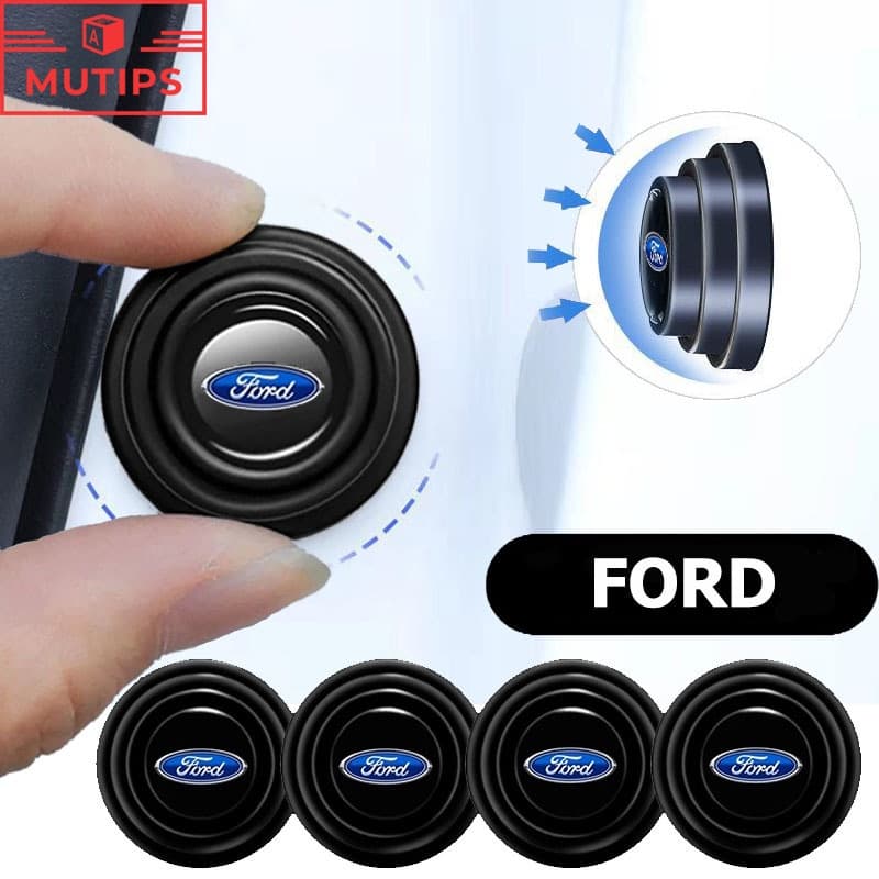 Ford 1/4/8/12Pcs Autocolante Anti-Choque Para Porta De Carro De Borracha De Silicone Ruído Almofada Ka Focus mk2 Ranger Novo Fiesta Fusion Ecosport Edge