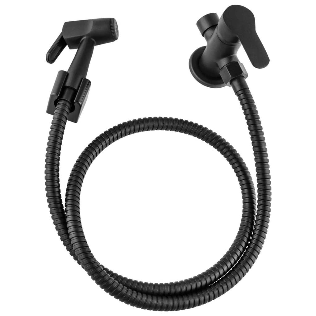 Ducha Higiênica Banheiro Preto Luxo Flex Alta Qualidade