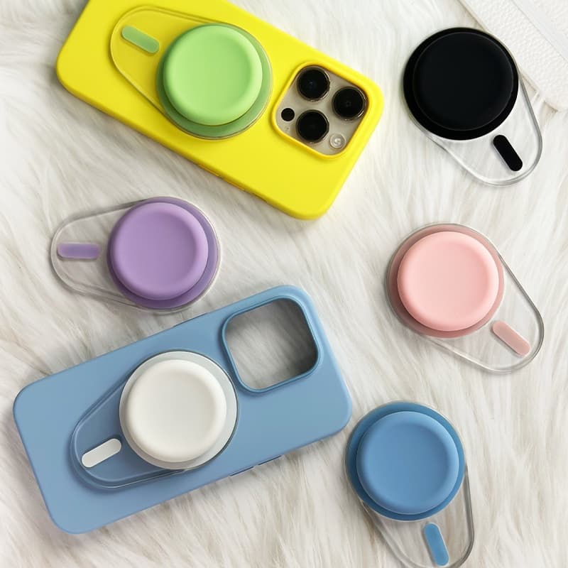 Pega Magnética Para Telefone MagSafe Com Tampa Intercambiável Telefones Popsocket PopGrip