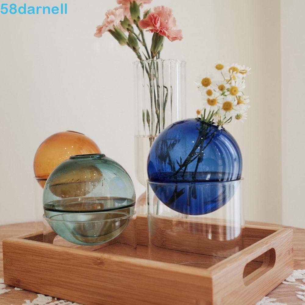 DARNELL Vaso De Vidro Criativo Moderno Frasco Flor Casamentos Festa Decoração De Flores Mesa