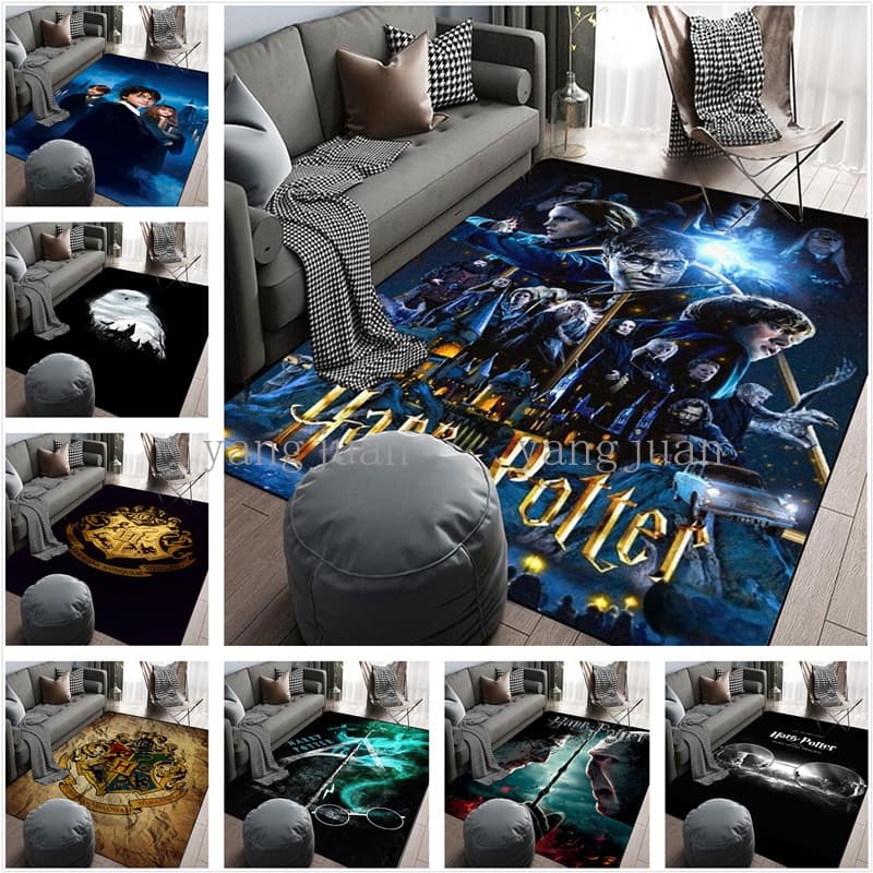 Personagens De Ficção E Filmes Logotipo De Harry Potter Tapete Quarto Sofá De Cabeceira De Porta De Banheiro Tapetes Abs