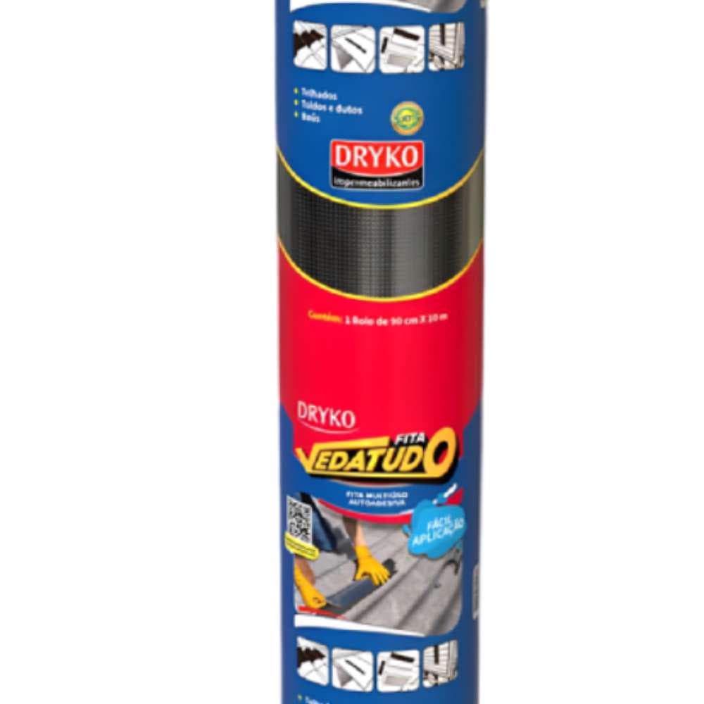Fita Autoadesiva Asfáltica Vedatudo 90 CM x 10 Metros DRYKO