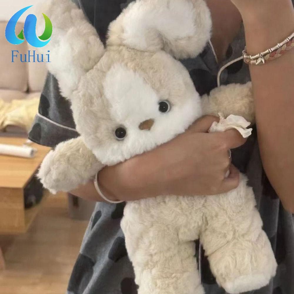 FUHUI Boneca De Pelúcia De Coelho , Adorável Algodão PP Recheado Coelhinho Aniversário
