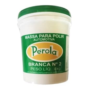 Massa De Polir Automotiva Branca Extra Fina Perola 4kg