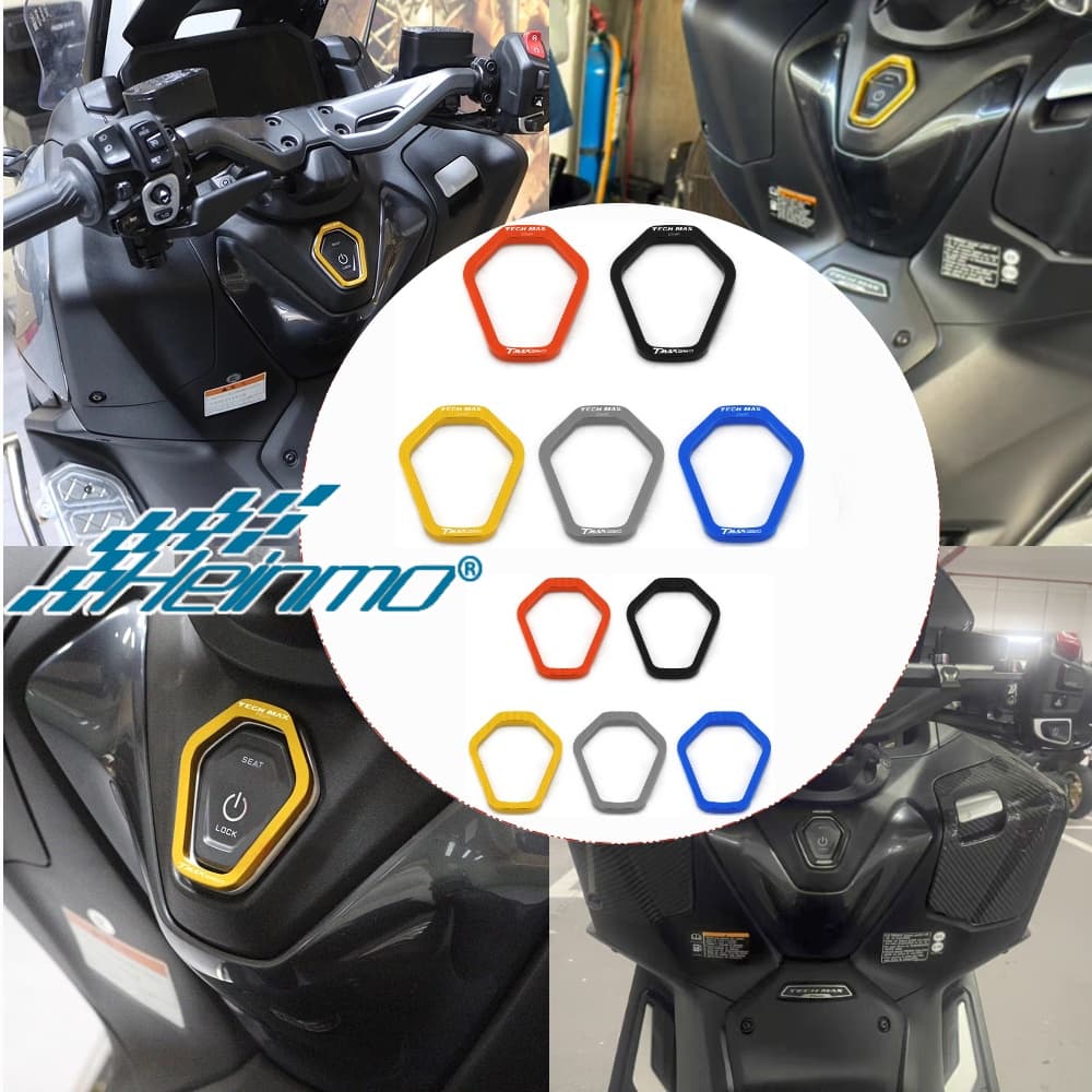 Para 2022 2023 YAMAHA Tmax 560 TECH MAX Interruptor De Bloqueio Da Motocicleta Porta Botão Capa