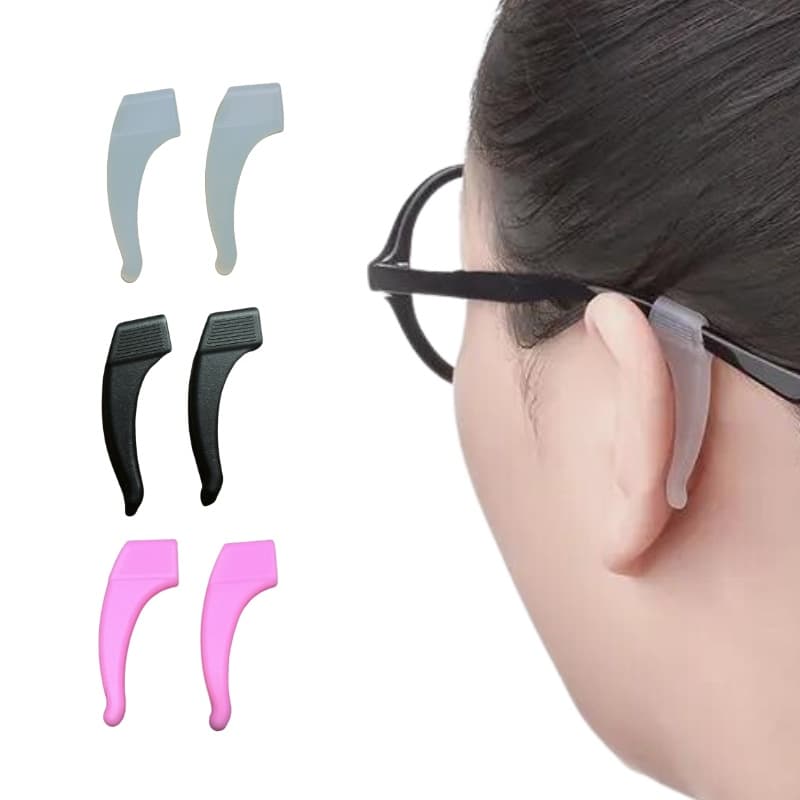 15 Pares Gancho antiderrapante de oculos de silicone prendedor de oculos