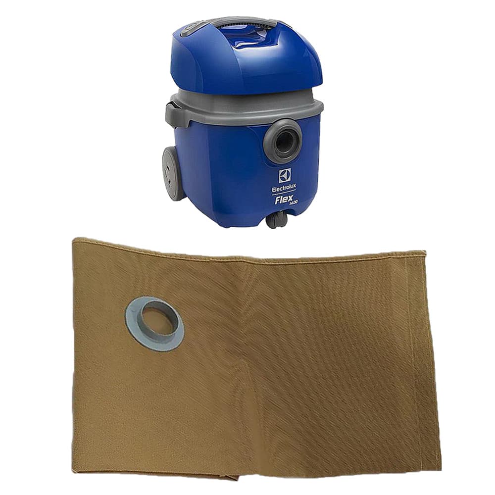 Saco Refil Cartucho Reutilizável Aspirador de Pó Electrolux Flex 1400 FlexN Flex Green FlexS Azul