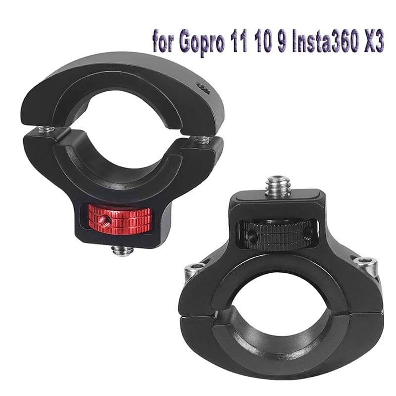 【 konouyo 】 Motorcycle Suporte Do Grampo Guidão 1/4'Parafuso Espigão De Selim Para Gopro 11 10 9 Acessórios Da Câmera De Ação Insta360 X3
