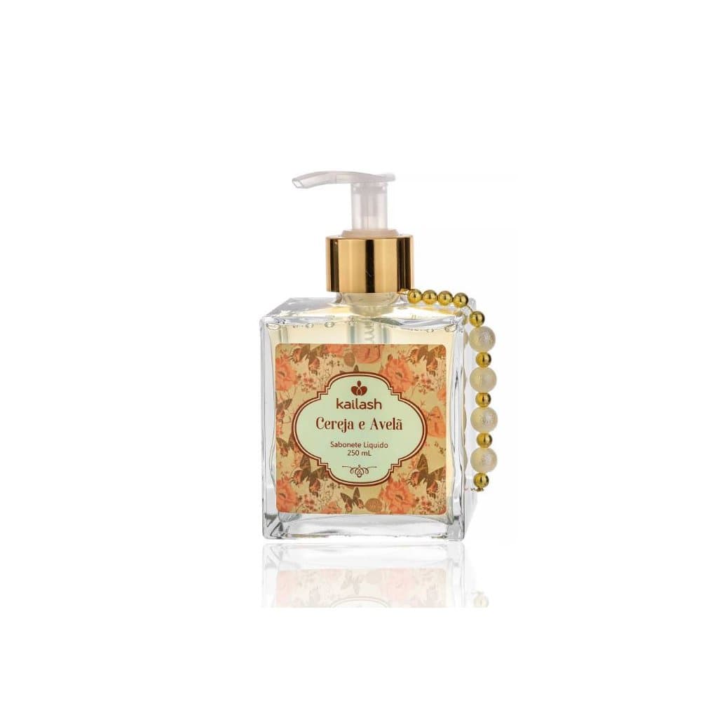 SABONETE LÍQUIDO CEREJA E AVELÃ 250ML - KAILASH