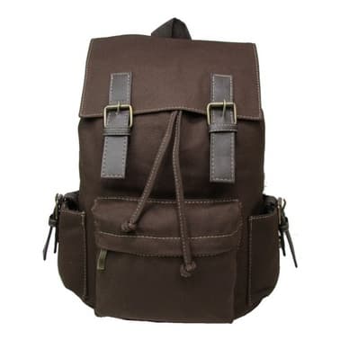 Mochila Vintage Em Lona Resistente Escolar Trabalho Passeio Masculina Feminina