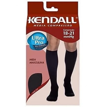 Meia Kendall 3/4 Masculina - Média Compressão (18-21 mmHg)