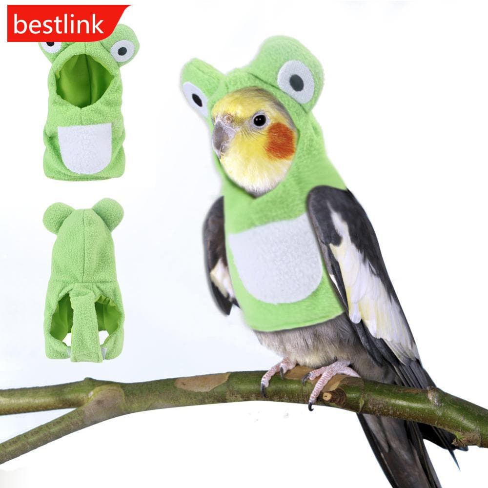 BESTLINK Roupas Engraçadas De Pássaros Em Forma De Rã De Pelúcia De Papagaios Inverno Com Capuz Quente Para De Estimação