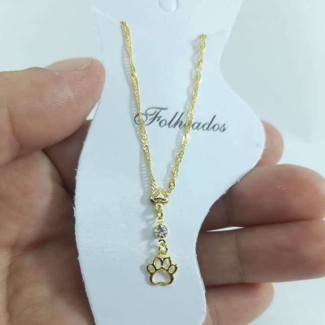 Tornozeleira Strass Patinha Folheada Mod Exclusivo