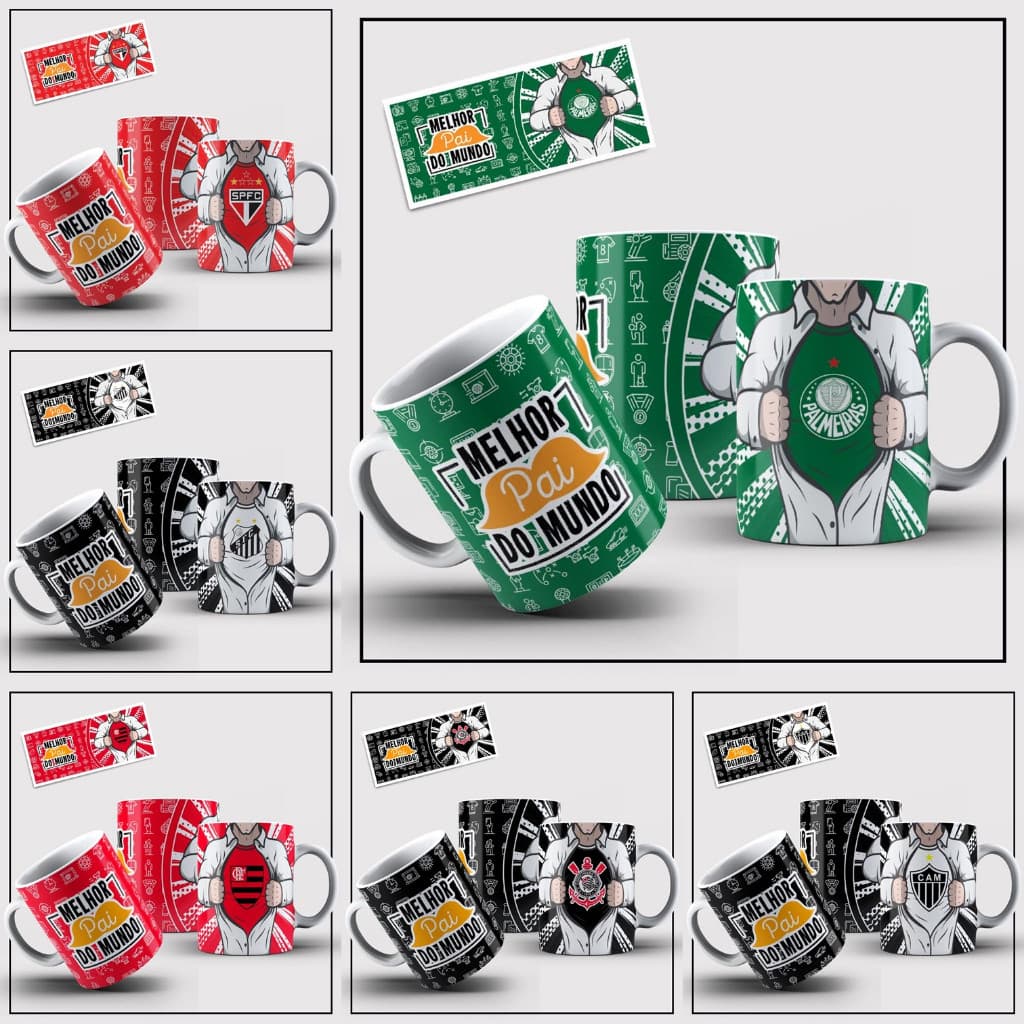 Caneca personalizada dia dos pais vários modelos 325ml volume 05